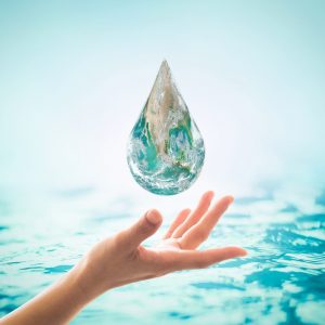 Saving water, world water day concept. Element of this image furnished by NASA Saving water,